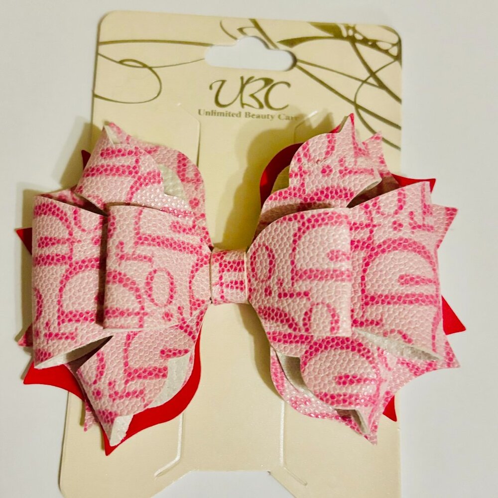 Pink Dior Hair Bow NEW